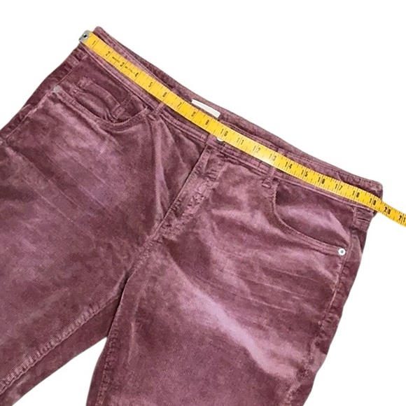 PILCRO Wine Mid-Rise Slim Boyfriend Corduroy Jeans - Picture 11 of 14